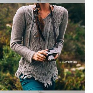 Prana Gray Cable Knit Sweater